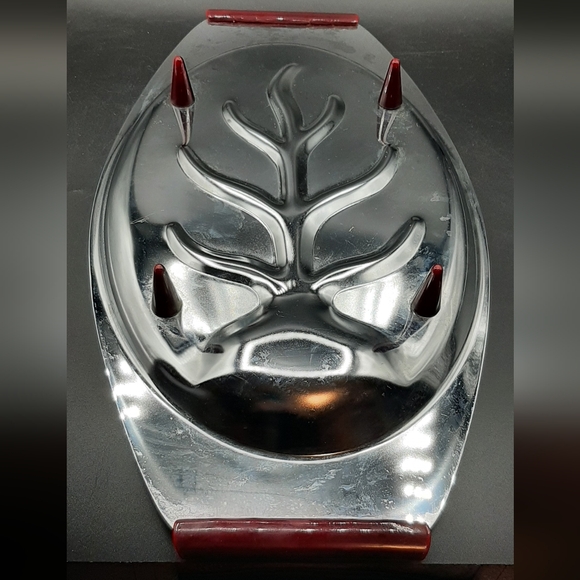 MCM Glo Hill Chrome Serving Tray - Chrome w/ Bakelite Handles Footed Vintage - Picture 5 of 6